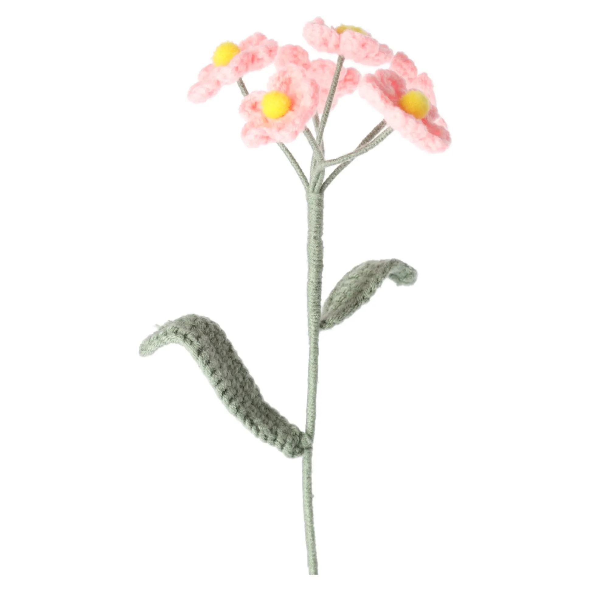 Gehaakte bloem 36 cm 4 assorti