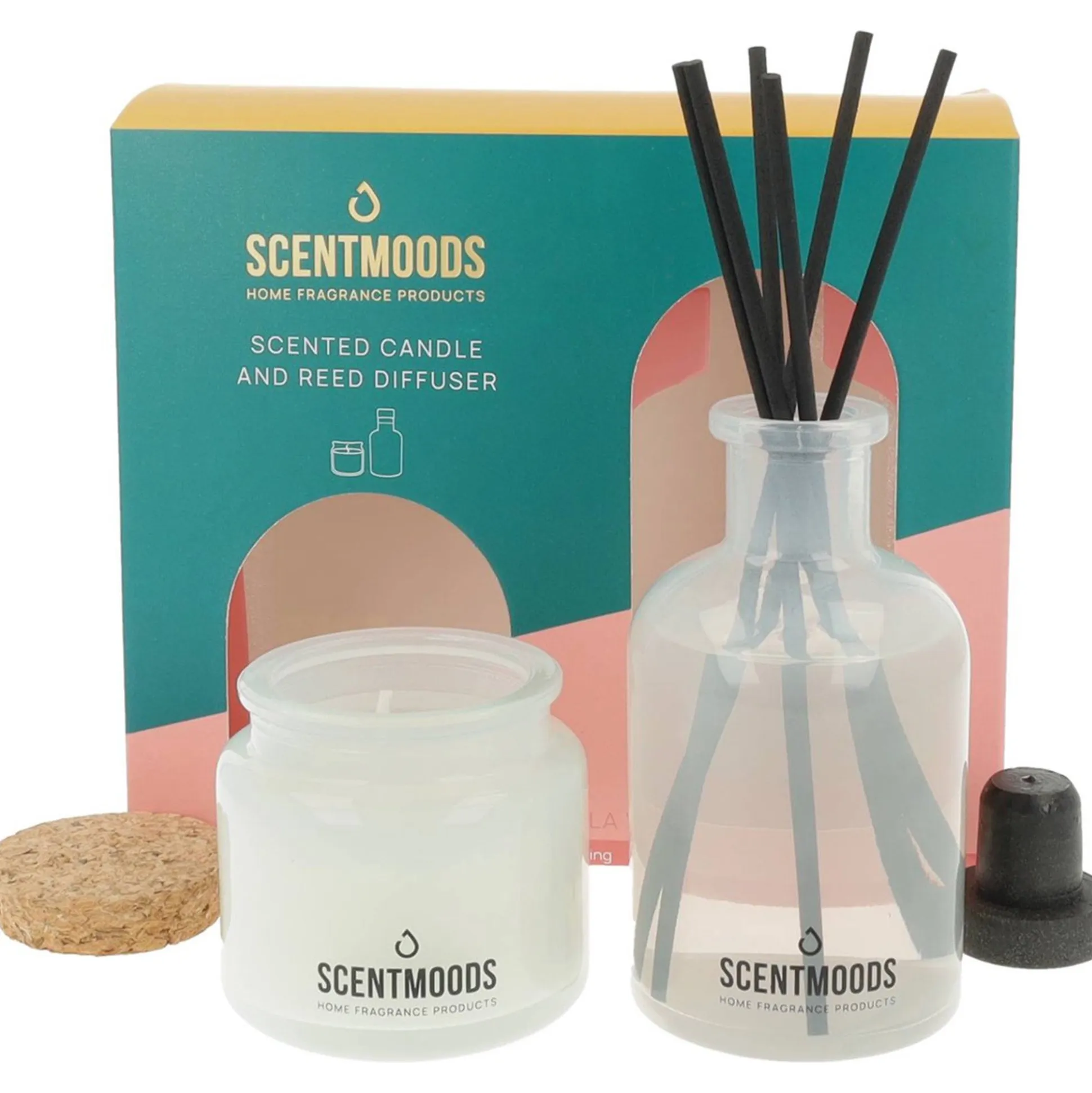 Giftset La Vie kaars & geurstokjes ScentMoods