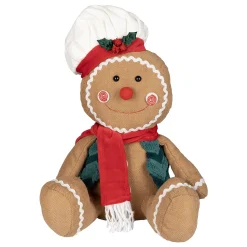 Gingerbread pop zittend 33cm