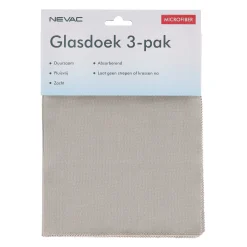 Glasdoek 3-delig 40 x 50 cm