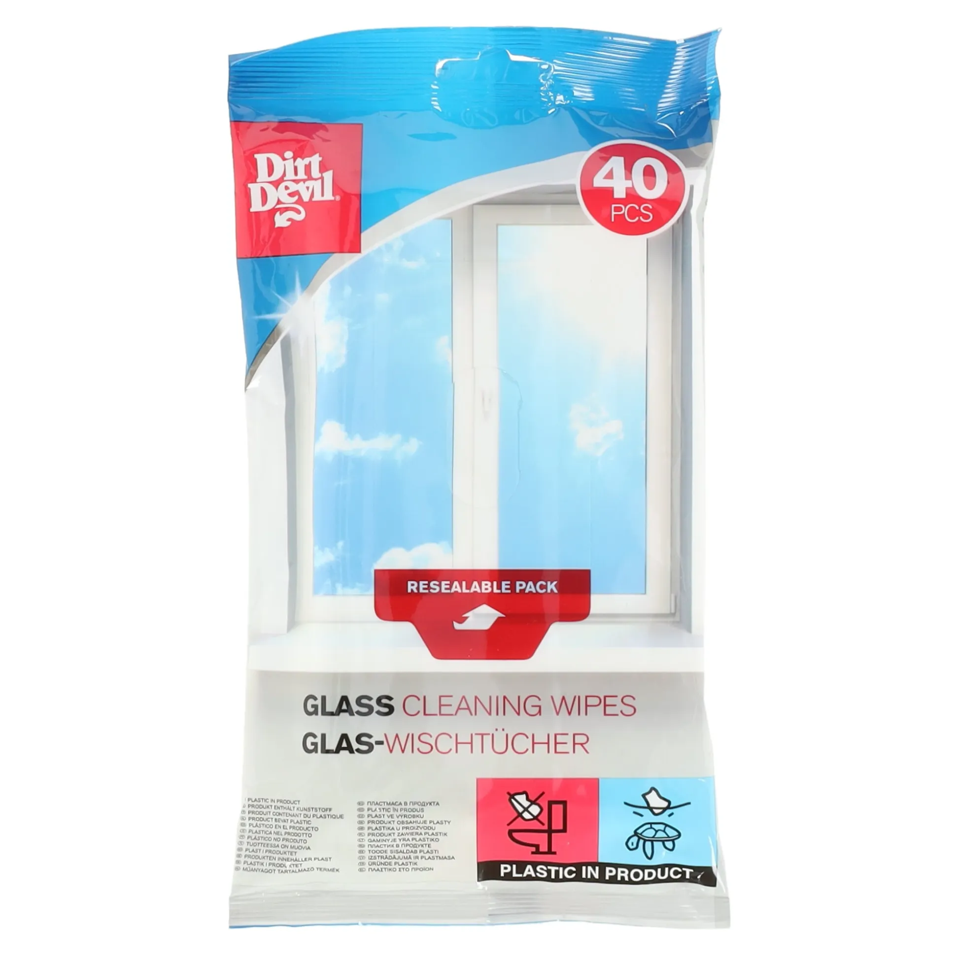 Glasreinigingsdoekje 40st Dirt Devil