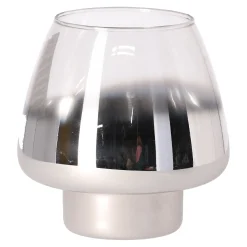 Glazen kaarshouder 14 cm 2 assorti