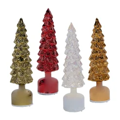 Glazen kerstboom LED 36cm