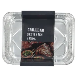 Grillbakje 4stuks 26x18x6cm