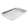 Grillplaat RVS 34,5 x 24,2 x 2,5 cm
