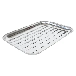 Grillplaat RVS 34,5 x 24,2 x 2,5 cm