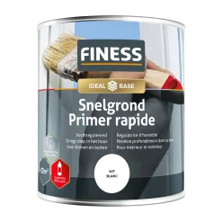 Grondverf acryl wit 750ml Finess