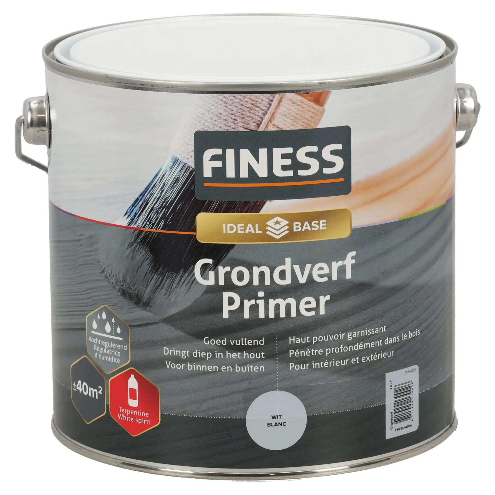 Grondverf wit 2.5L Finess