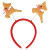 Haarband kerst gewei rood