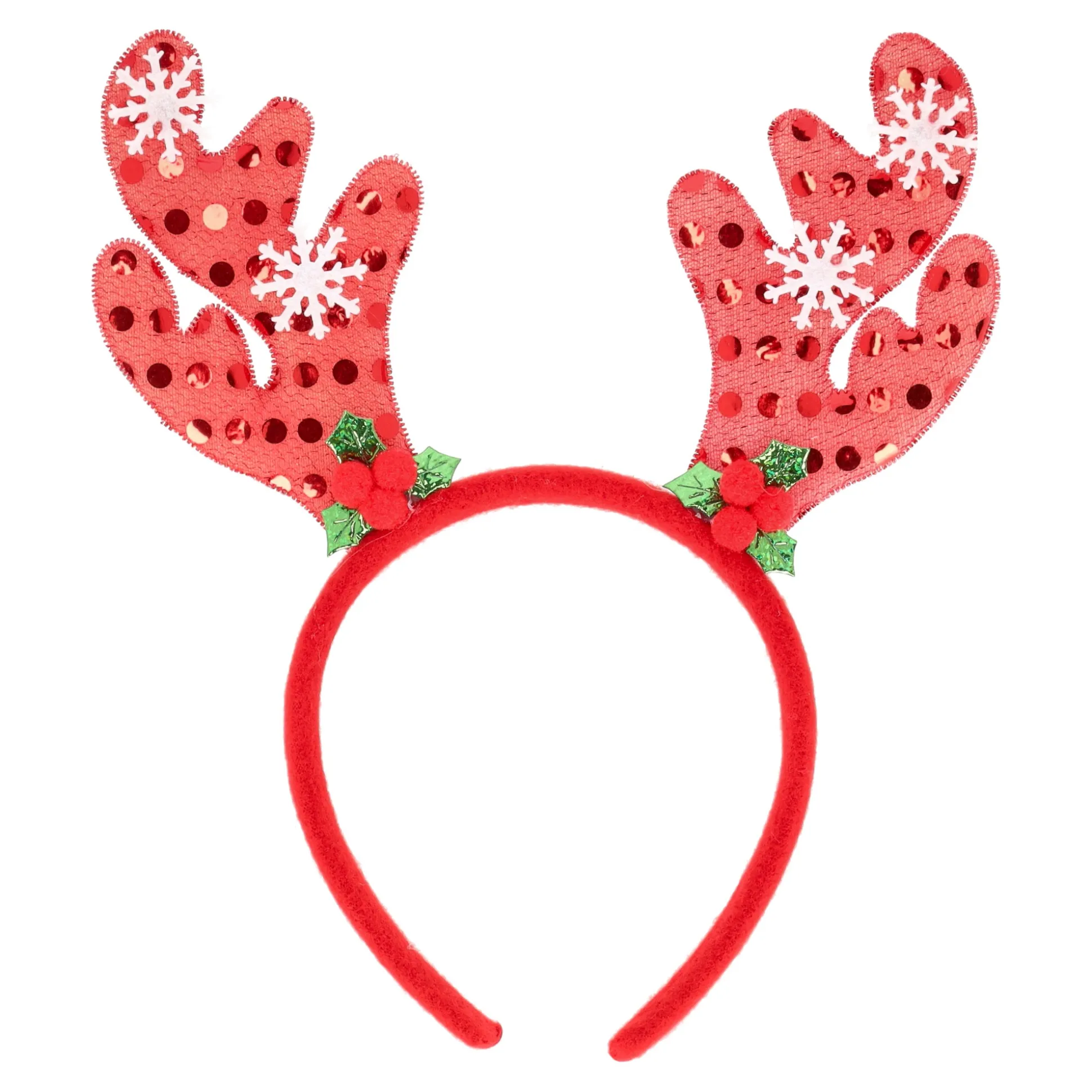 Haarband kerst rendieren rood