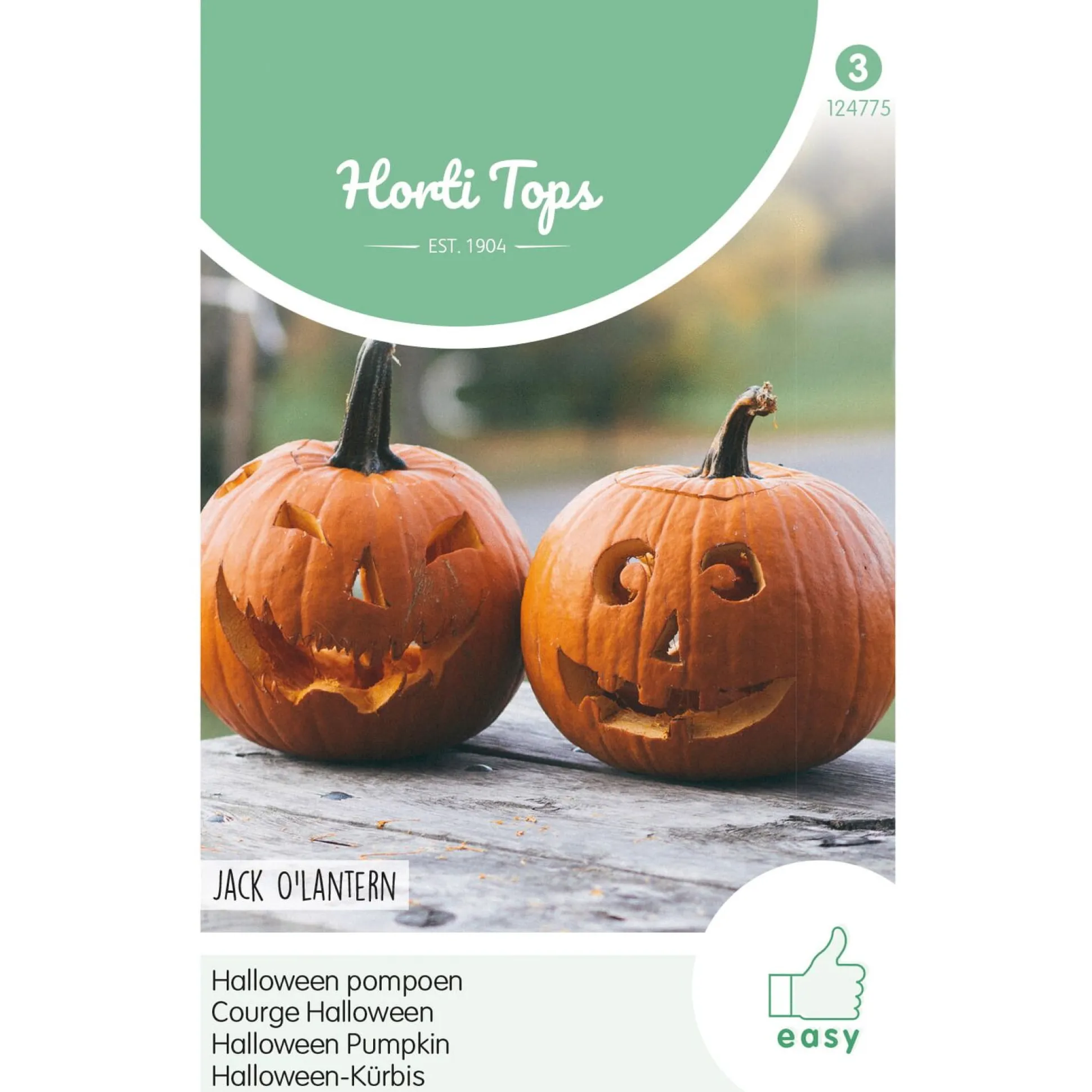 Halloween Pompoen Jack O'Lantern zaad