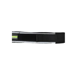 Halsband clip zwart 25mmx25-32cm