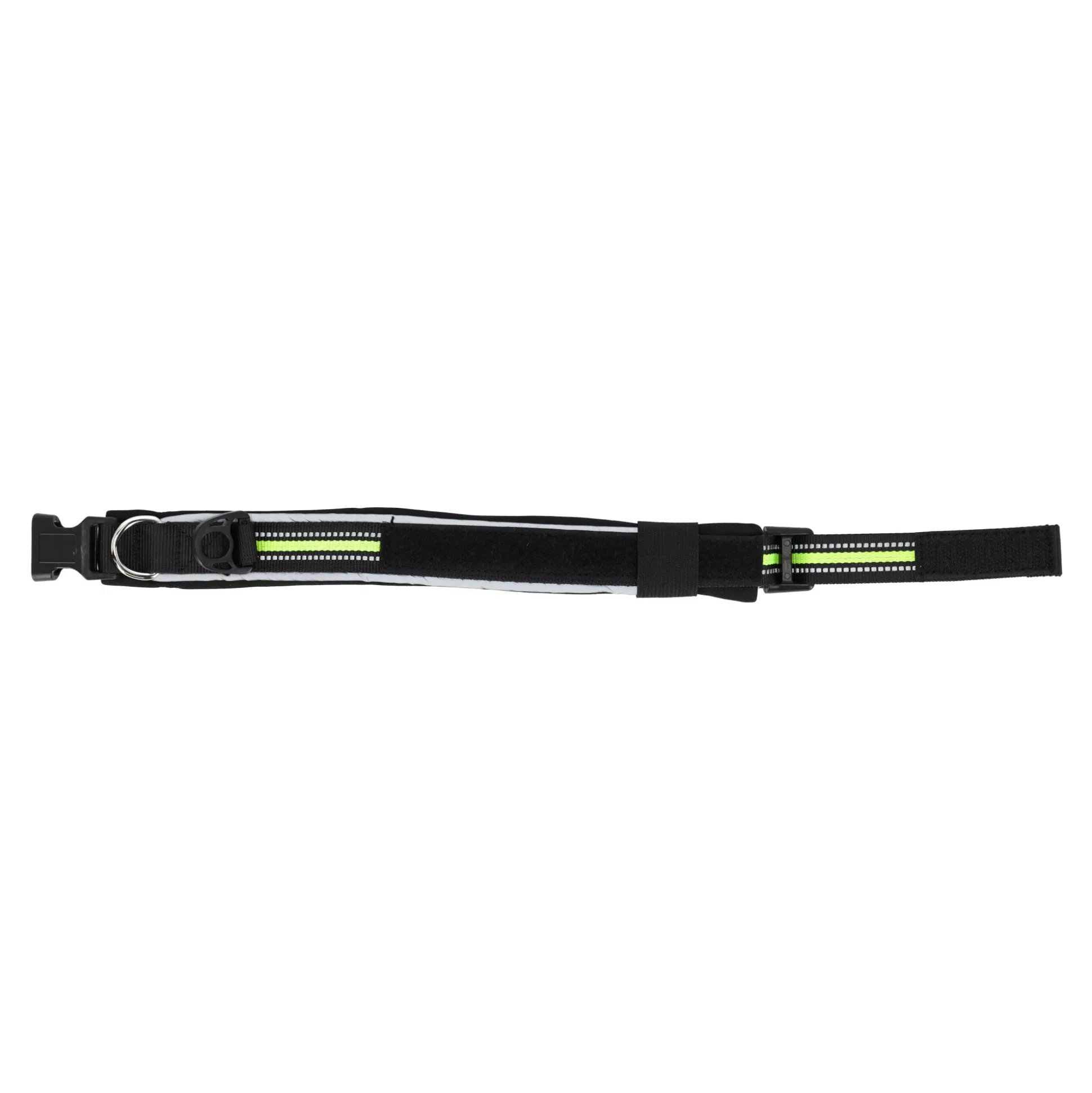 Halsband clip zwart 25mmx25-32cm