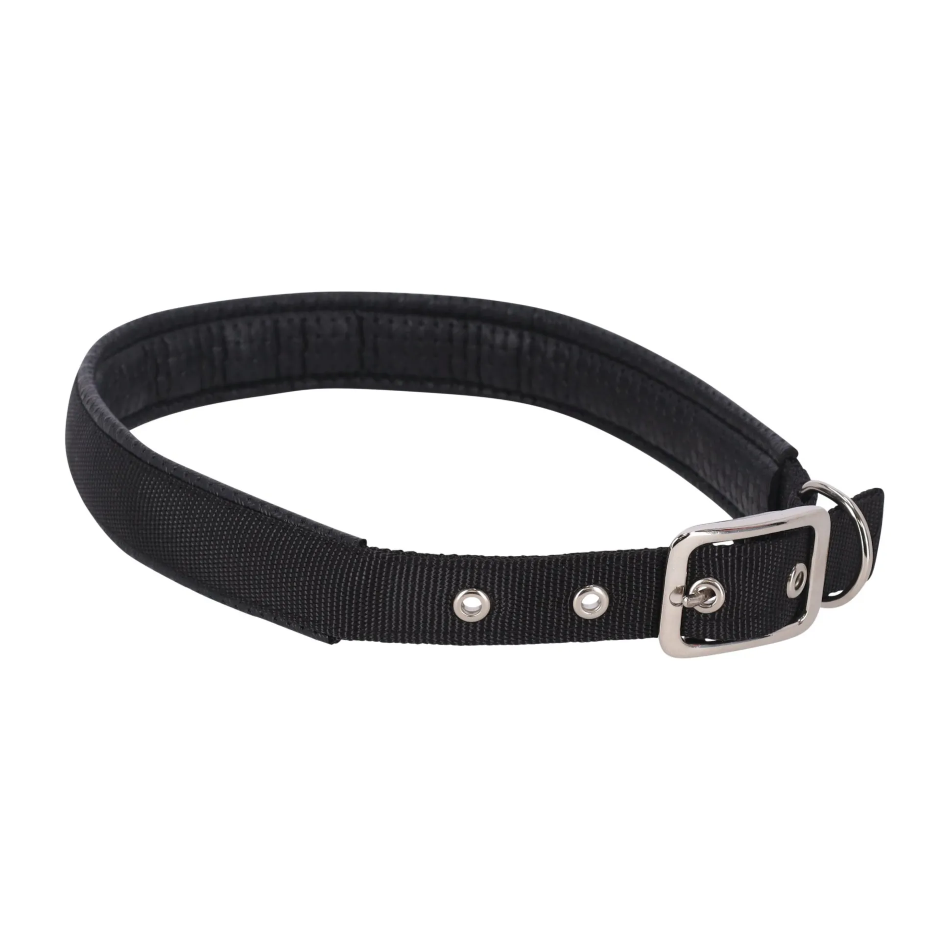 Halsband soft zwart 15mmx39cm FP