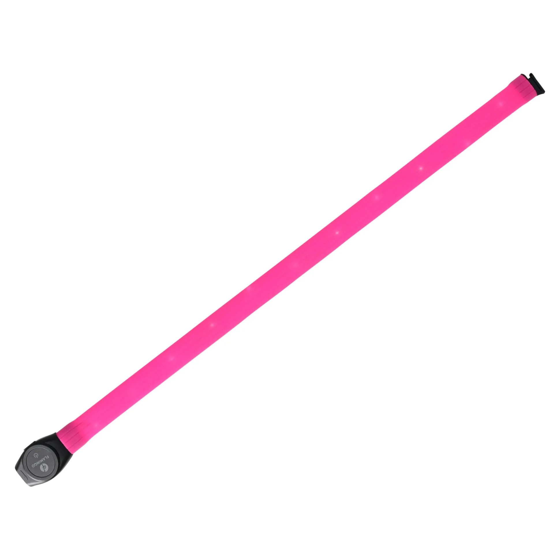 Halsband visio LED jumbo 7mm roze