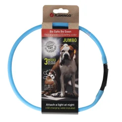 Halsband visio LED jumbo 7mm blauw