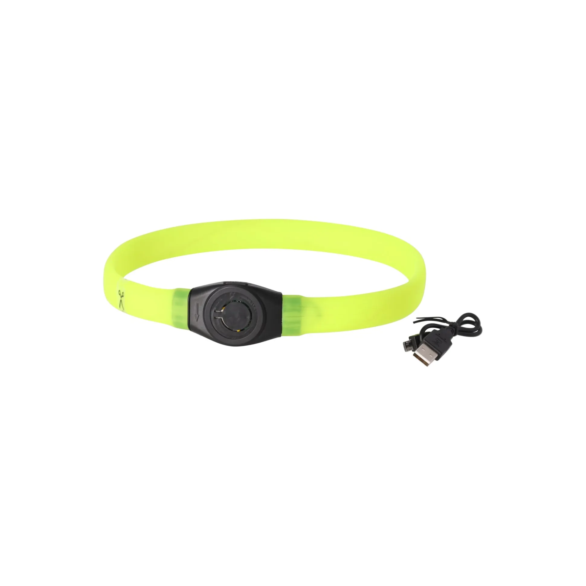 Halsband visio LED jumbo 7mm geel