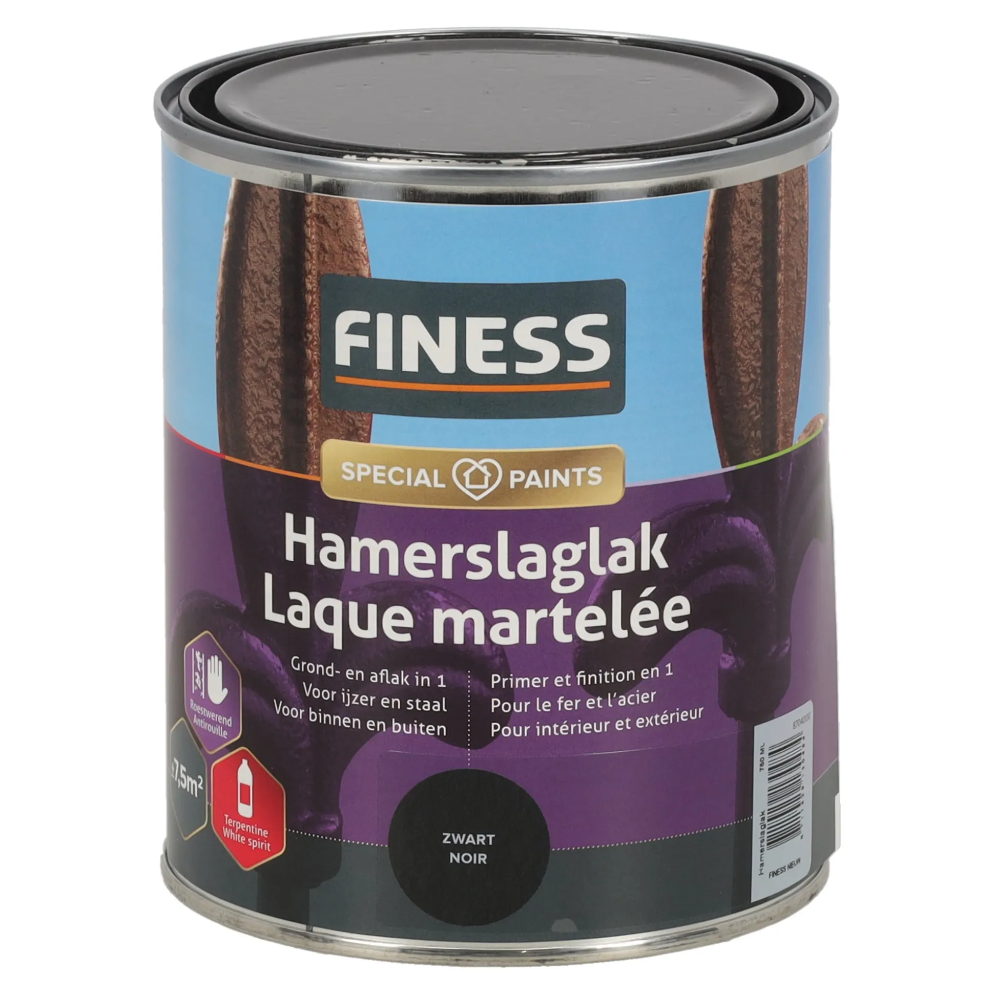 Hamerslag zwart 1487 750ml Finess