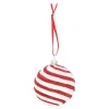 Hanger bal snoep rood 8 cm