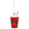Hanger beker rood 6 x 11 cm