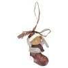 Hanger cadeau beer grijs 8 cm