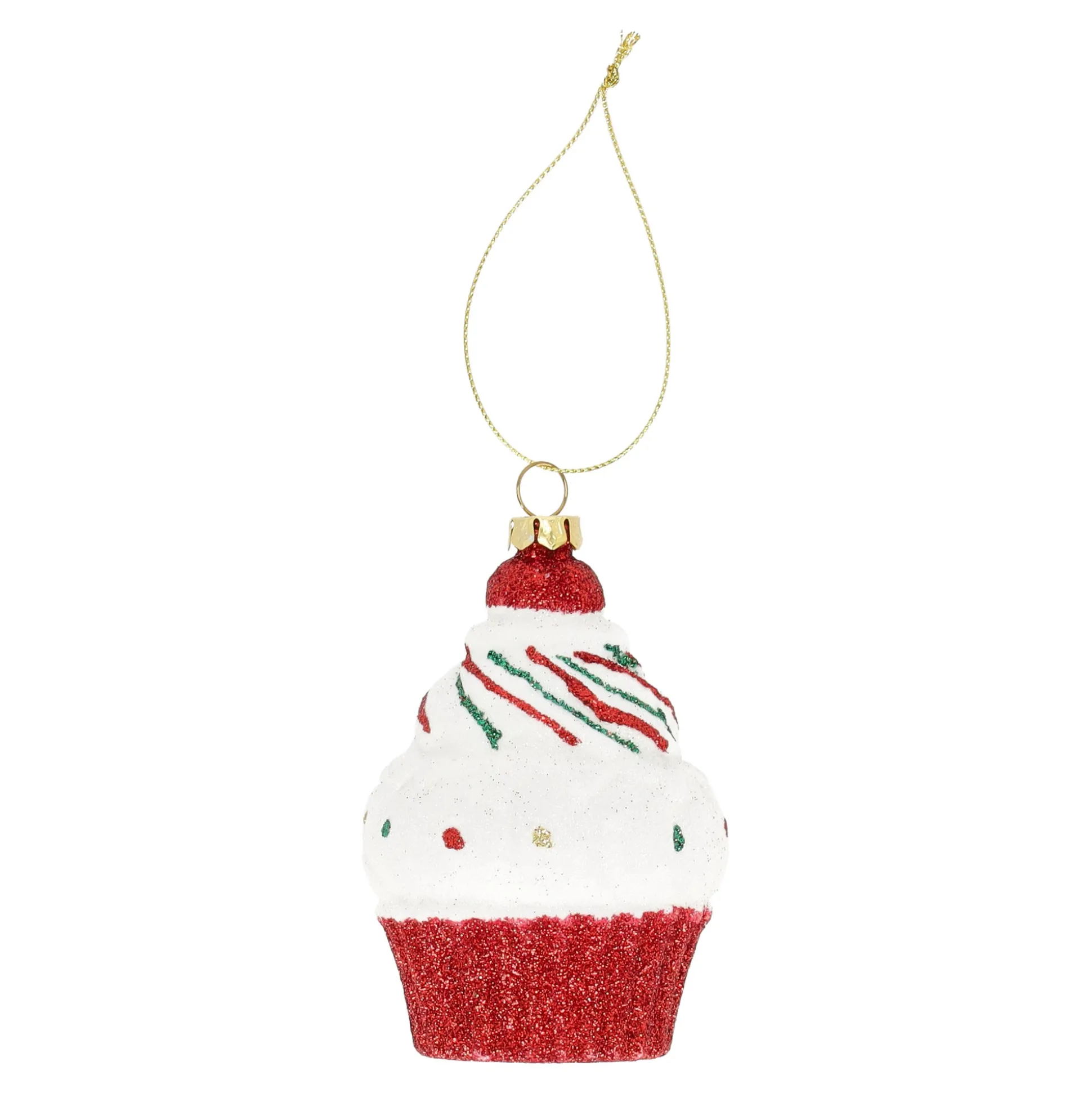 Hanger cupcake rood 7 x 9 cm