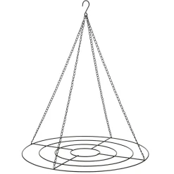 Hanger deco cirkel zwart 60 cm