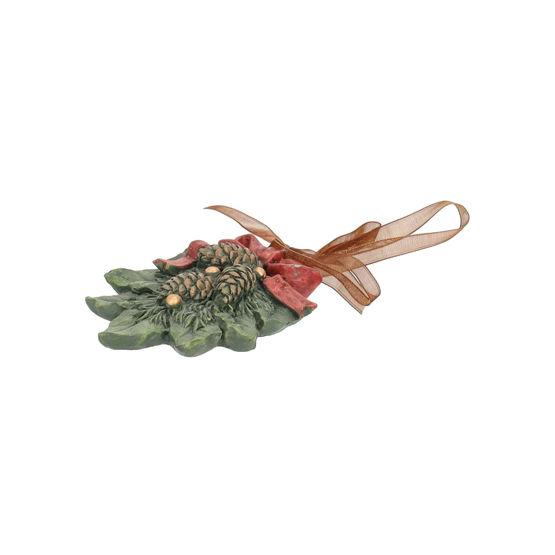 Hanger dennenappel groen 9 cm