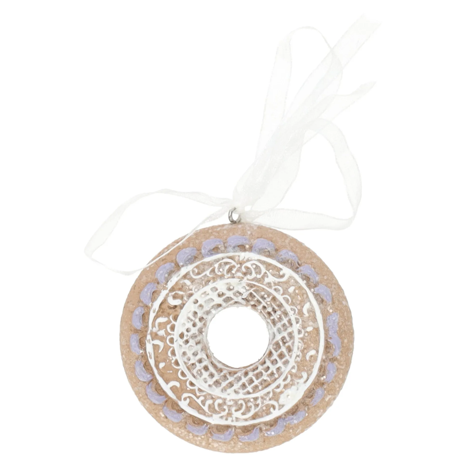 Hanger donut gingerbread 7 cm