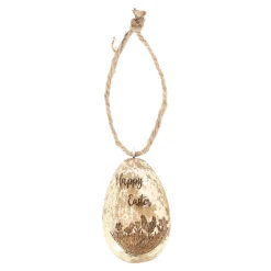 Hanger ei hout 7cm goud