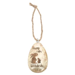 Hanger ei hout 8cm goud
