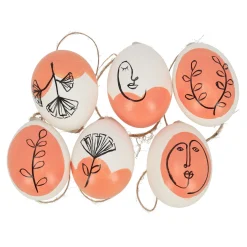 Hanger ei nature oranje 6st