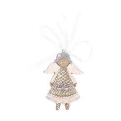 Hanger engel gingerbread 10 cm