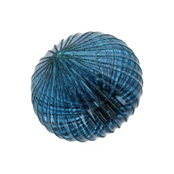 Hanger glas bal 10 cm blauw
