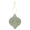 Hanger glas bal 8 cm groen