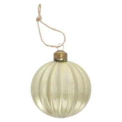Hanger glas bal 8 cm groen