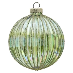 Hanger glas bal 8 cm groen