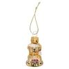 Hanger glas beer met cadeau goud