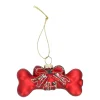 Hanger glas hondenbot rood