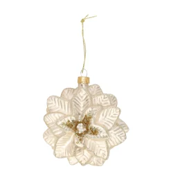Hanger glas kerstster champagne
