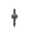Hanger glas pegel 21 cm blauw