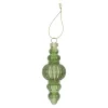 Hanger glas pegel 11 cm groen