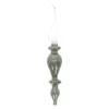 Hanger glas pegel 13 cm groen