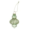 Hanger glas pegel 7 cm groen