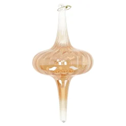 Hanger glas pegel 16 cm koper