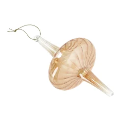 Hanger glas pegel 16 cm koper