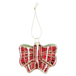 Hanger glas strik rood
