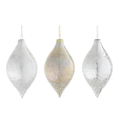 Hanger glas zilver goud 13cm