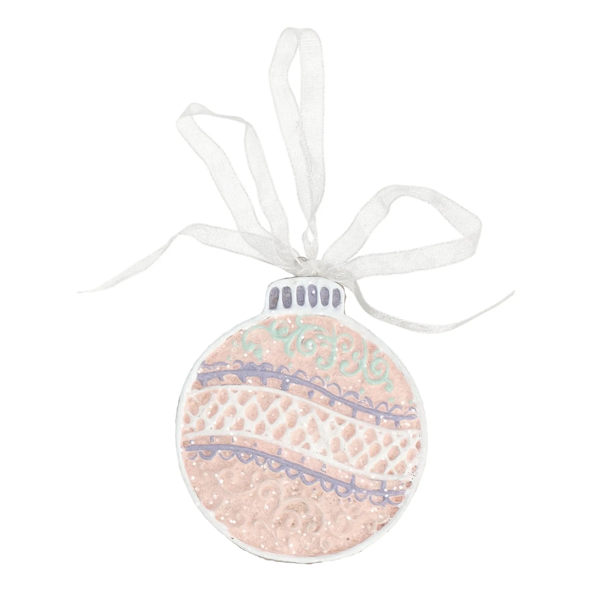 Hanger kerstbal gingerbread 7 cm