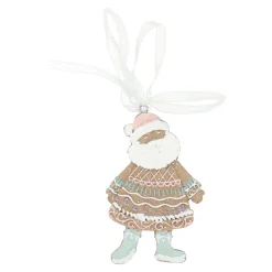 Hanger kerstman gingerbread 9 cm